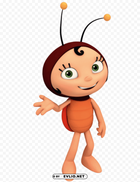 lara the lady bug Isolated Element with Transparent PNG Background
