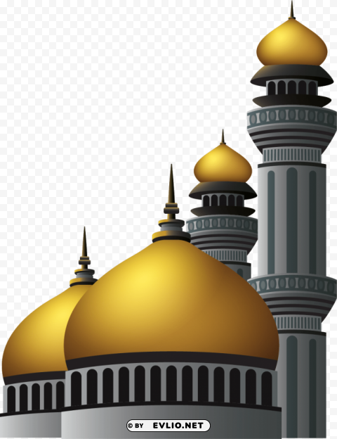 Mosque vector PNG images with transparent overlay