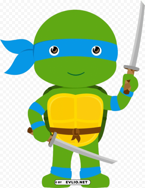 ninja tutle leonardo Isolated Object in HighQuality Transparent PNG clipart png photo - 66cf8ba4