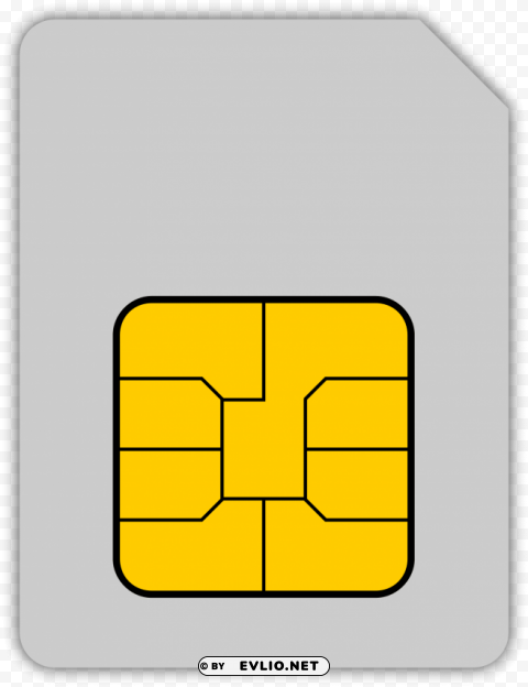 sim card PNG Isolated Design Element with Clarity