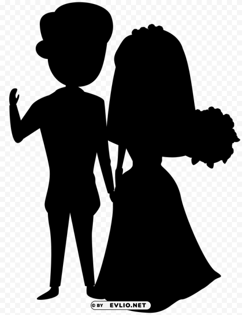 wedding couple silhouette clip art Clear PNG graphics free