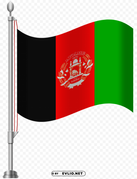 afghanistan flag Transparent Background PNG Object Isolation