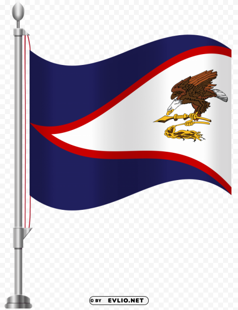 american samoa flag Transparent Cutout PNG Graphic Isolation