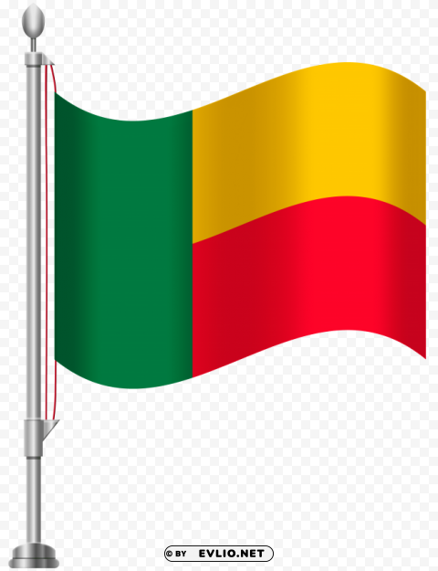 benin flag Transparent PNG images for design