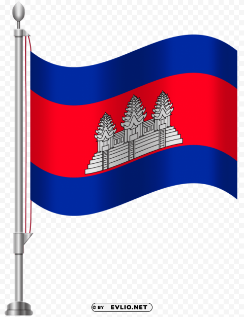 cambodia flag Isolated Graphic in Transparent PNG Format