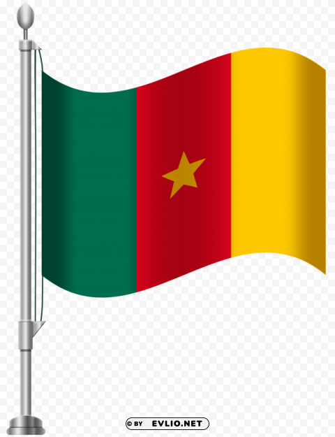 cameroon flag Transparent PNG Isolated Graphic Design