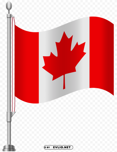 Canada Flag Transparent PNG Isolated Graphic Detail