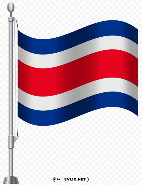 costa rica flag PNG for educational projects