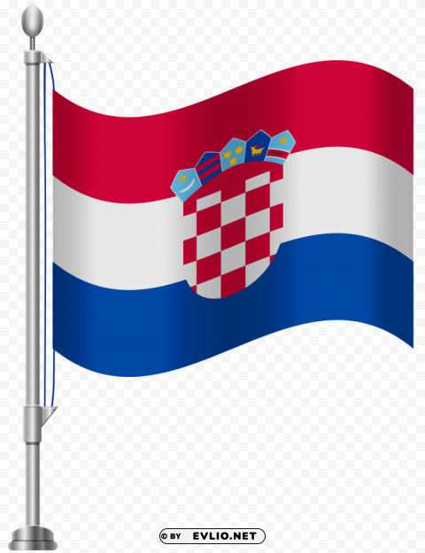 croatia flag Transparent PNG Object Isolation