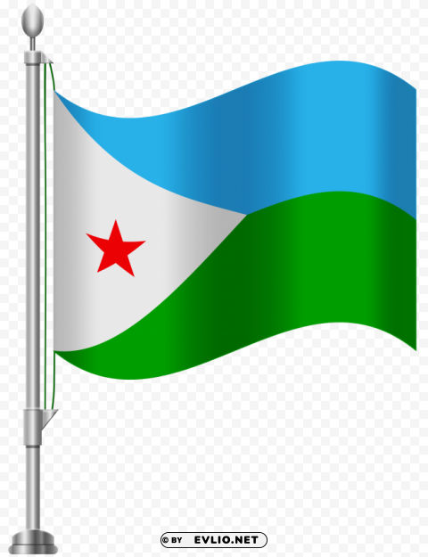 djibouti flag Transparent PNG pictures for editing