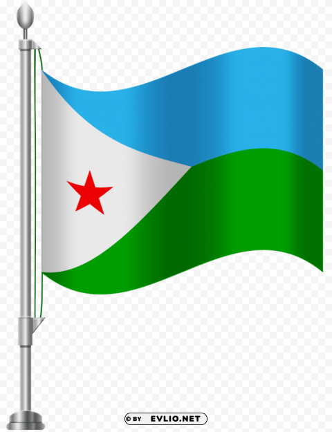 djibouti flag PNG file without watermark