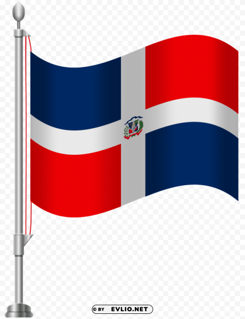 dominican republic flag Isolated Illustration in Transparent PNG
