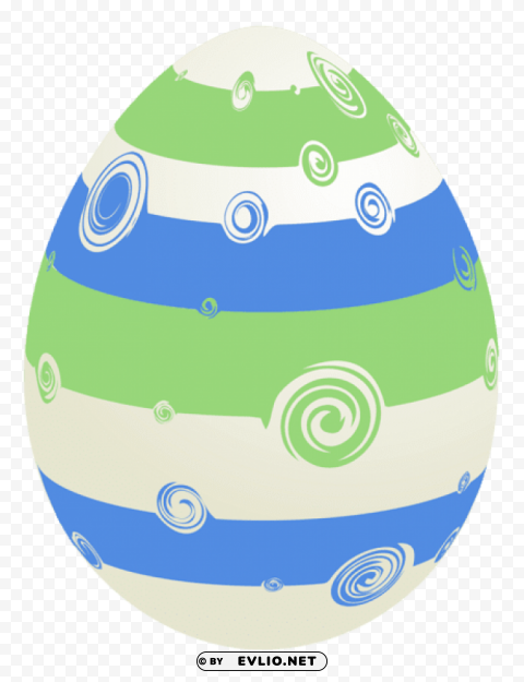 easter white striped eggpicture Transparent PNG Isolated Graphic with Clarity