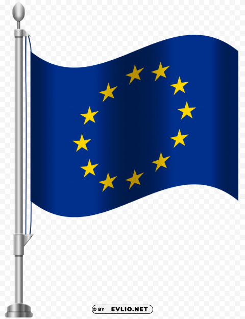 european union flag Clean Background Isolated PNG Graphic
