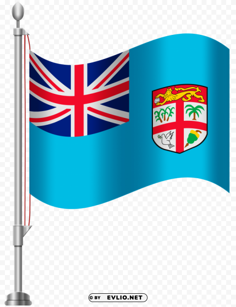 fiji flag Clean Background Isolated PNG Graphic Detail