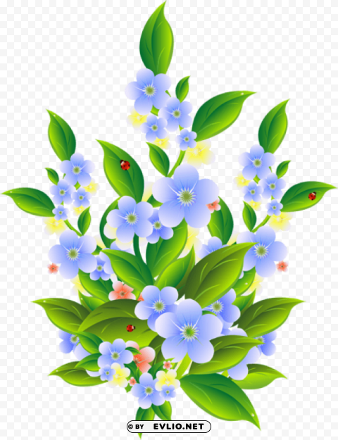 floral bush decoration Isolated Subject in HighQuality Transparent PNG