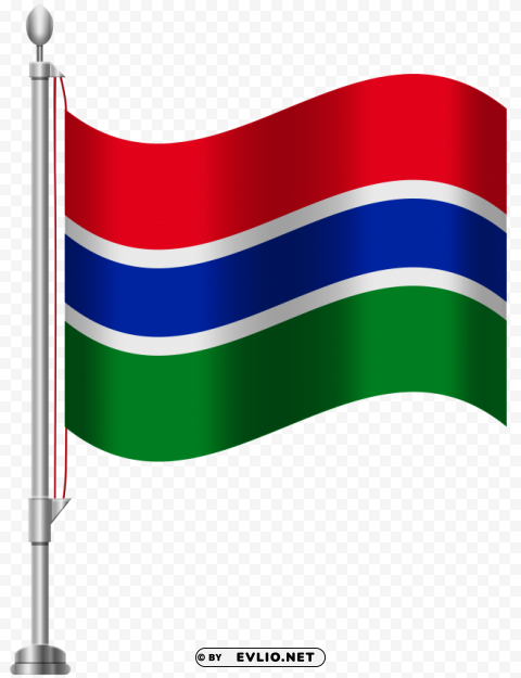 gambia flag Clean Background PNG Isolated Art