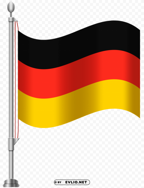 Germany Flag Clear Background Isolated PNG Graphic