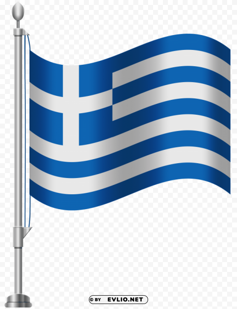 greece flag Clear Background Isolated PNG Illustration