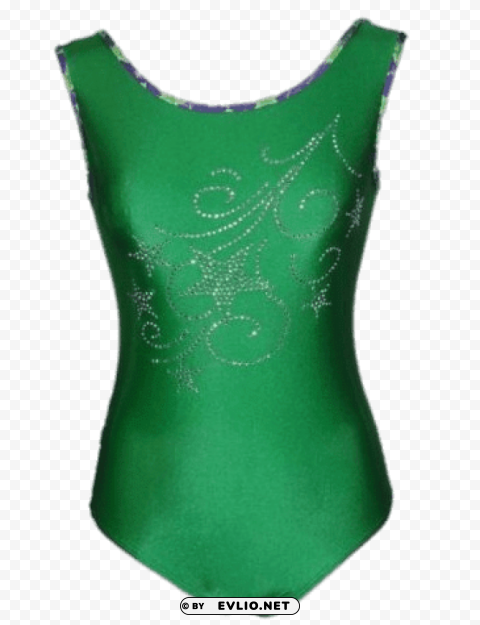 Gymnastics Green Leotard Isolated Subject In HighResolution PNG