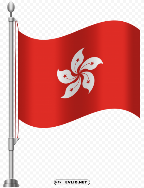 hong kong flag Clear Background PNG Isolated Design Element