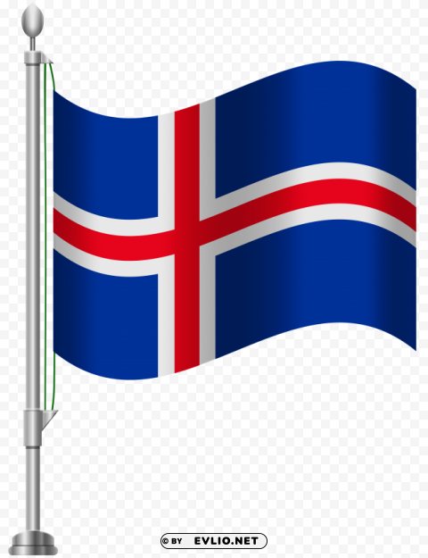 iceland flag Clear Background PNG Isolated Graphic