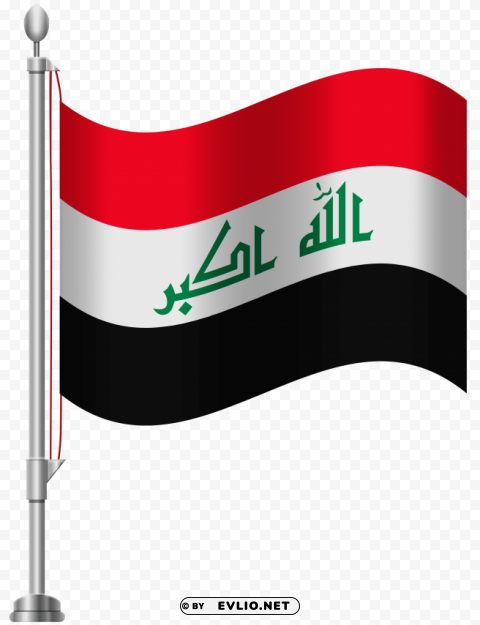 iraq flag Clear Background PNG Isolated Subject