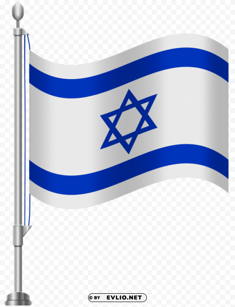 israel flag Isolated Subject in Transparent PNG