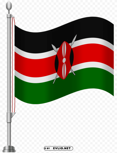 Kenya Flag Isolated Subject On HighResolution Transparent PNG