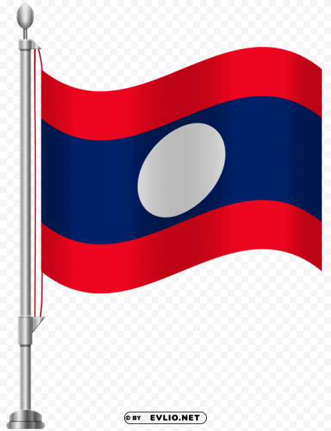 laos flag PNG cutout