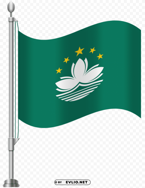 Macau Flag Isolated Design In Transparent Background PNG