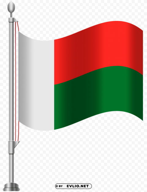 madagascar flag ClearCut Background PNG Isolated Subject