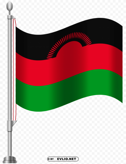malawi flag ClearCut Background PNG Isolation