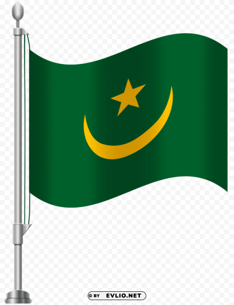 mauritania flag PNG files with no background free