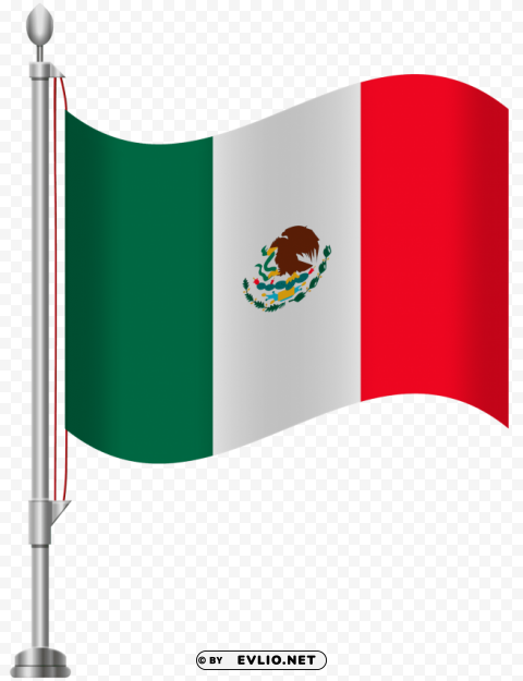 mexico flag Isolated Element on Transparent PNG