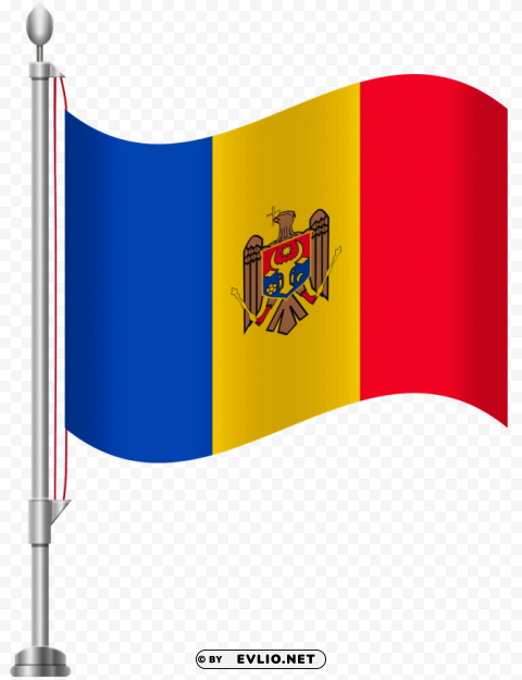 moldova flag Isolated Object with Transparent Background PNG clipart png photo - 89db3ce0