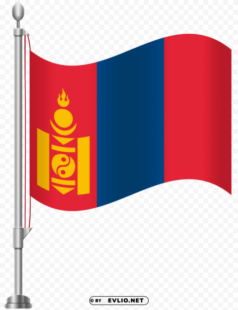 mongolia flag PNG Graphic with Isolated Clarity