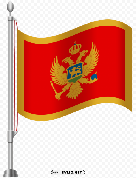 montenegro flag PNG Graphic with Transparent Isolation