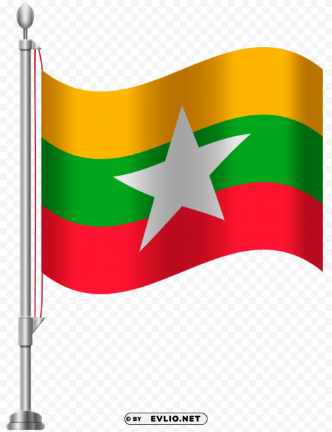 myanmar flag Free PNG images with alpha transparency compilation