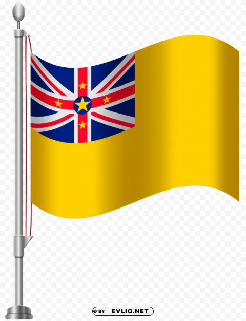 niue flag Isolated Object in HighQuality Transparent PNG