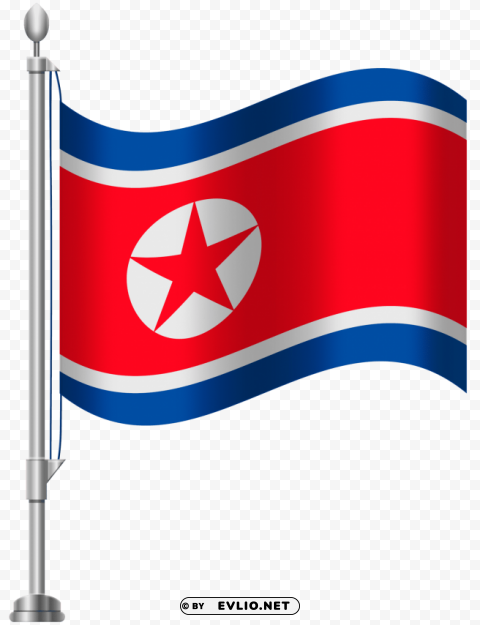 north korea flag PNG for mobile apps
