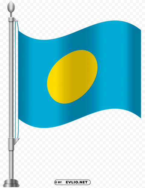 palau flag PNG artwork with transparency