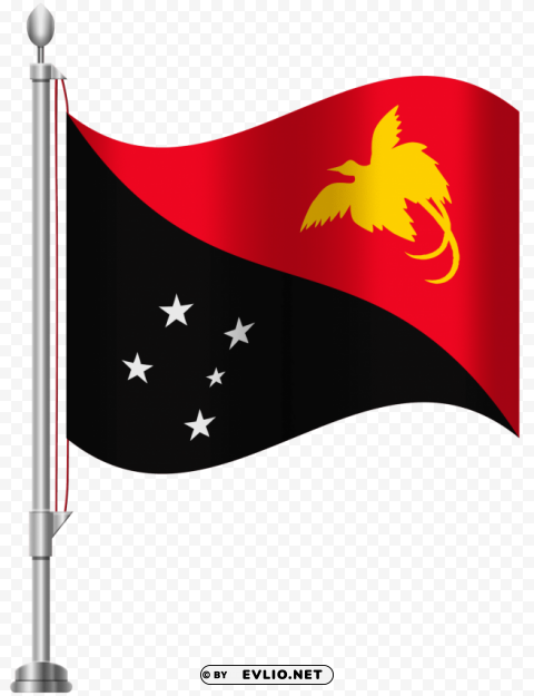papua new guinea flag Isolated Subject on HighQuality Transparent PNG