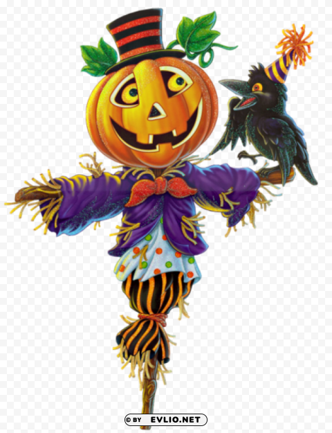pumpkin scarecrow Transparent PNG Isolated Subject Matter
