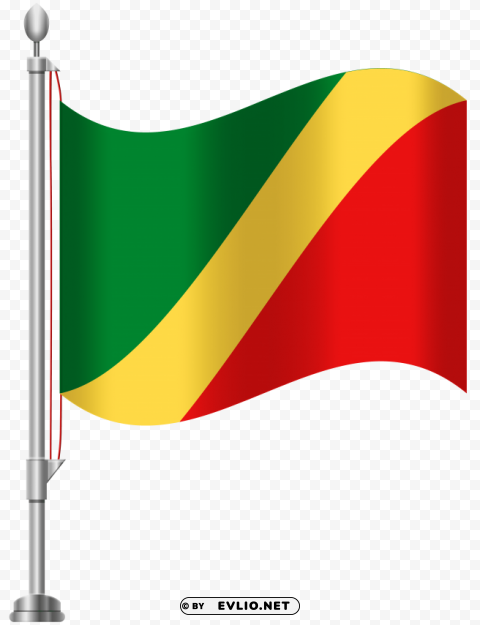 republic of the congo flag HighQuality PNG Isolated on Transparent Background