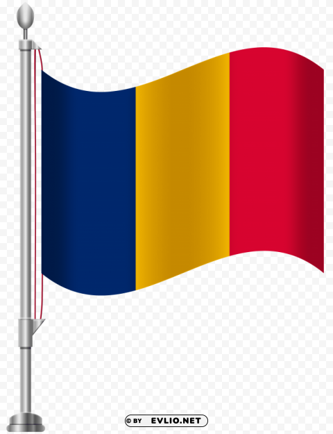 romania flag HighQuality PNG with Transparent Isolation