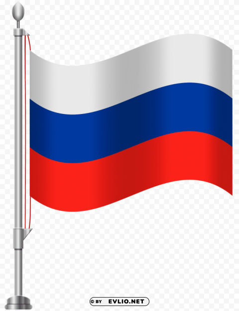 russia flag Isolated Graphic on Transparent PNG