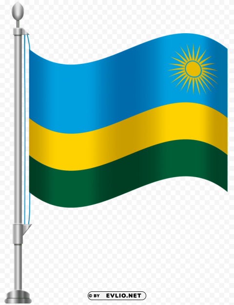 rwanda flag PNG for free purposes