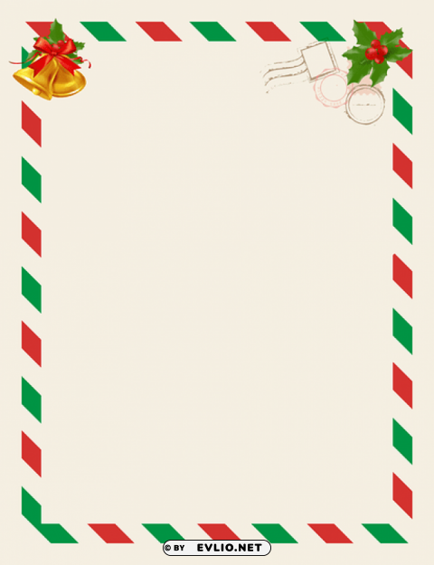 santa claus blank letter Isolated Item with Transparent PNG Background