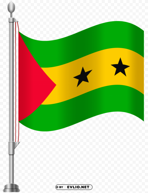 sao tome and principe flag HighQuality Transparent PNG Isolated Graphic Design